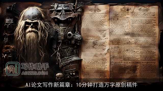 AI论文写作新篇章：10分钟打造万字原创稿件