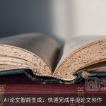 AI论文智能生成：快速完成毕业论文创作