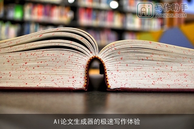AI论文生成器的极速写作体验