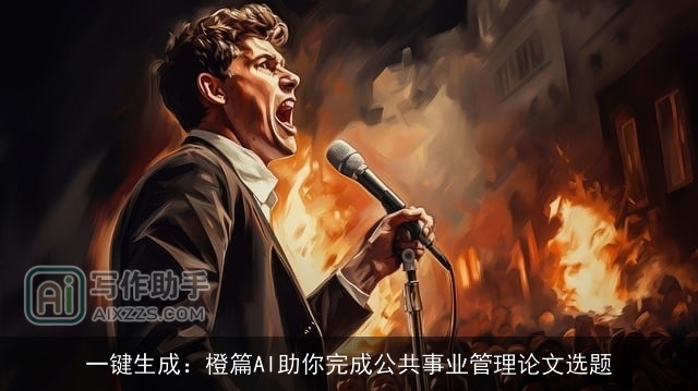 一键生成：橙篇AI助你完成公共事业管理论文选题