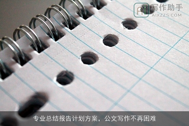 专业总结报告计划方案，公文写作不再困难