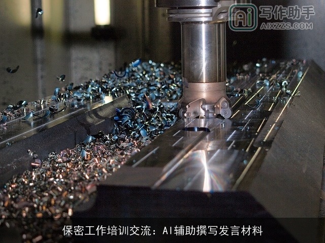 保密工作培训交流：AI辅助撰写发言材料