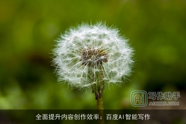 全面提升内容创作效率：百度AI智能写作
