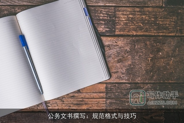 公务文书撰写：规范格式与技巧