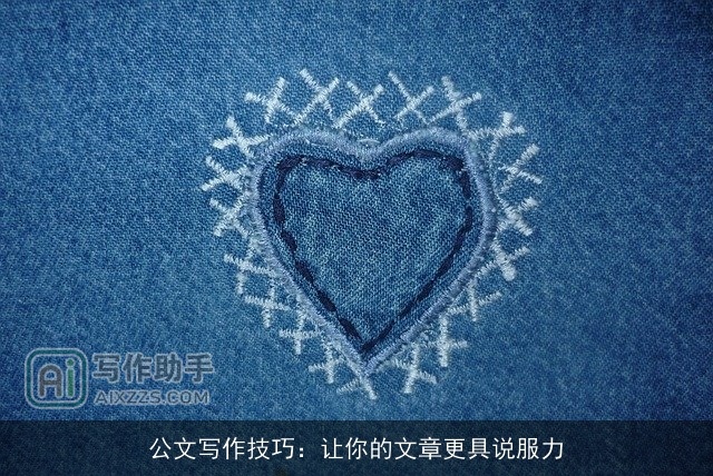 公文写作技巧：让你的文章更具说服力