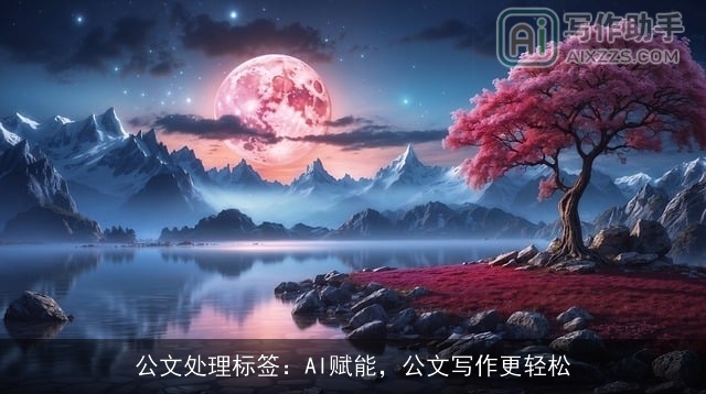 公文处理标签：AI赋能，公文写作更轻松