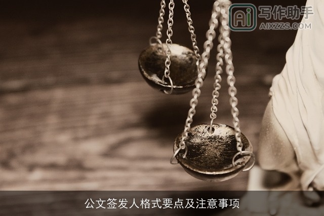 公文签发人格式要点及注意事项