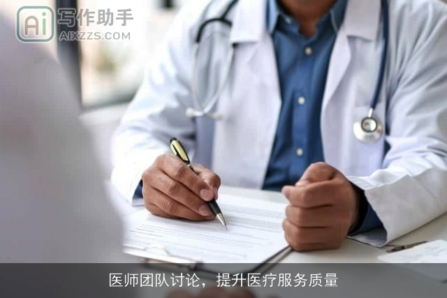 医师团队讨论，提升医疗服务质量