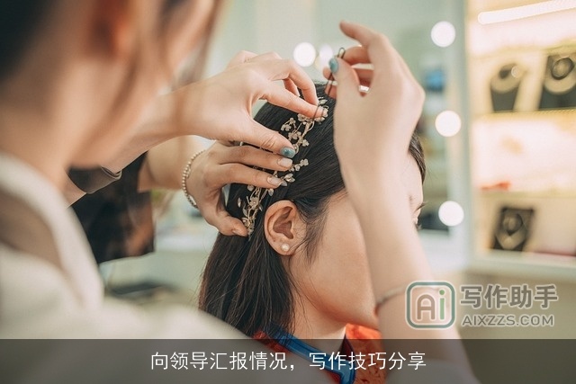 向领导汇报情况，写作技巧分享