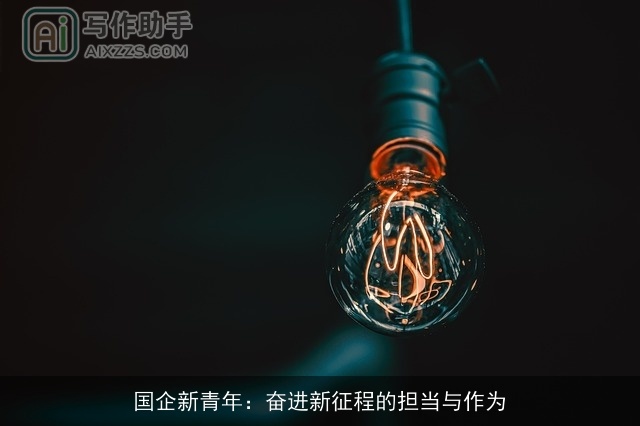 国企新青年：奋进新征程的担当与作为