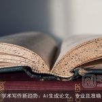 学术写作新趋势：AI生成论文，专业且准确