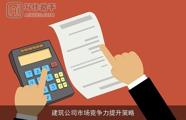 建筑公司市场竞争力提升策略