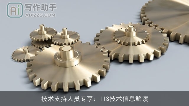 技术支持人员专享：IIS技术信息解读
