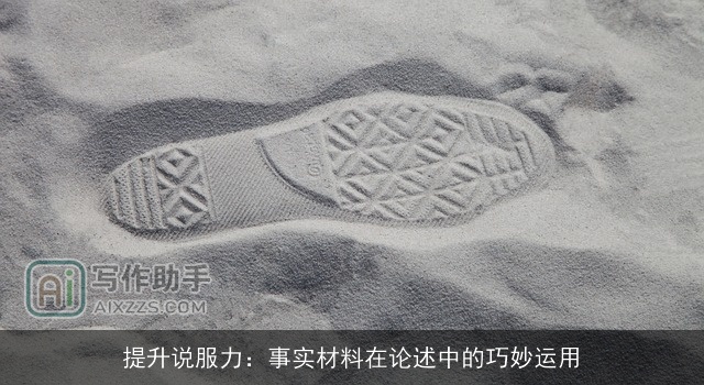 提升说服力：事实材料在论述中的巧妙运用