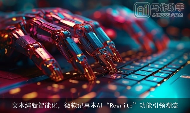 文本编辑智能化，微软记事本AI“Rewrite”功能引领潮流