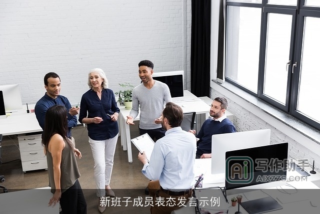 新班子成员表态发言示例