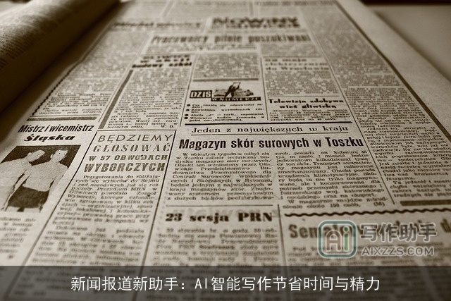 新闻报道新助手：AI智能写作节省时间与精力