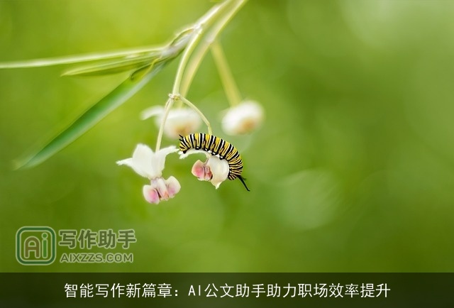 智能写作新篇章：AI公文助手助力职场效率提升