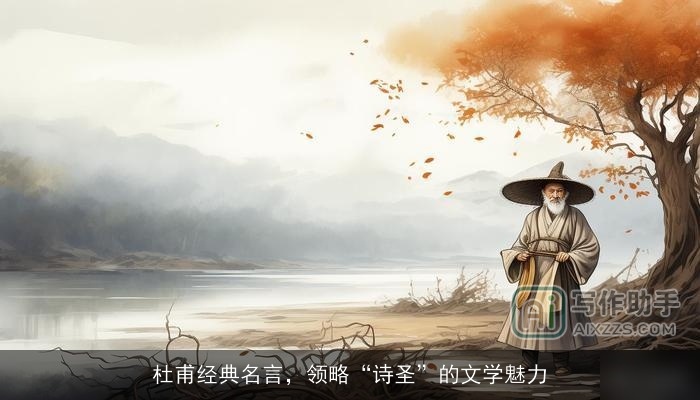 杜甫经典名言，领略“诗圣”的文学魅力