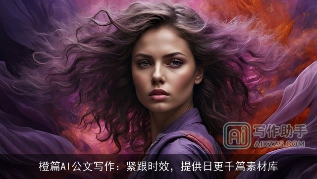 橙篇AI公文写作：紧跟时效，提供日更千篇素材库