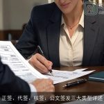 正签、代签、核签：公文签发三大类型详述