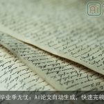 毕业季无忧：AI论文自动生成，快速完稿
