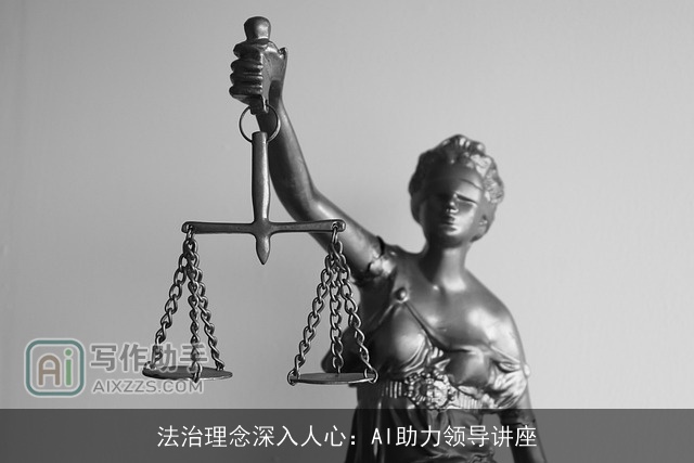 法治理念深入人心：AI助力领导讲座