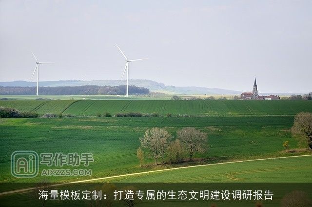 海量模板定制：打造专属的生态文明建设调研报告