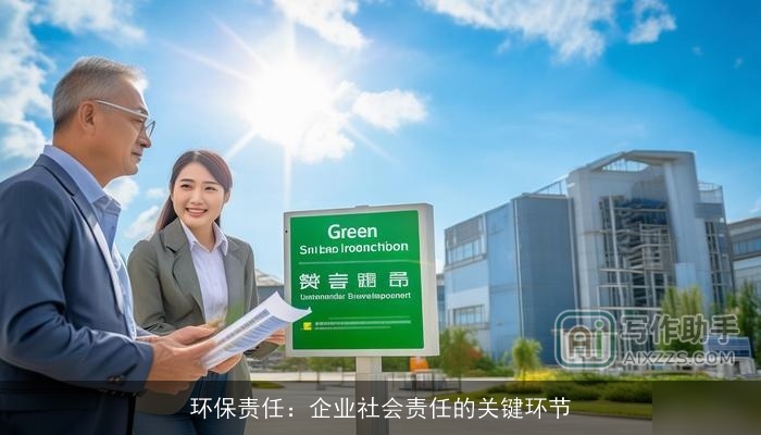 环保责任：企业社会责任的关键环节