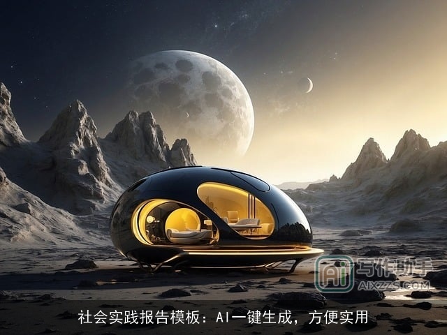 社会实践报告模板：AI一键生成，方便实用