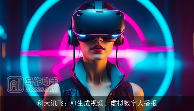 科大讯飞：AI生成视频，虚拟数字人播报