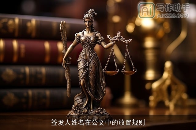 签发人姓名在公文中的放置规则