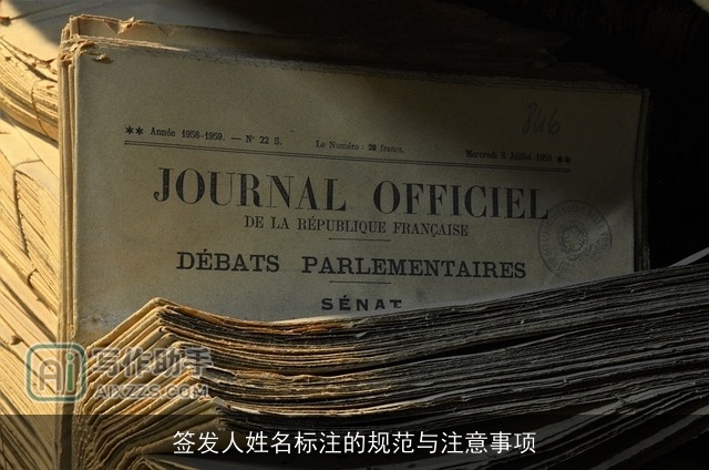签发人姓名标注的规范与注意事项