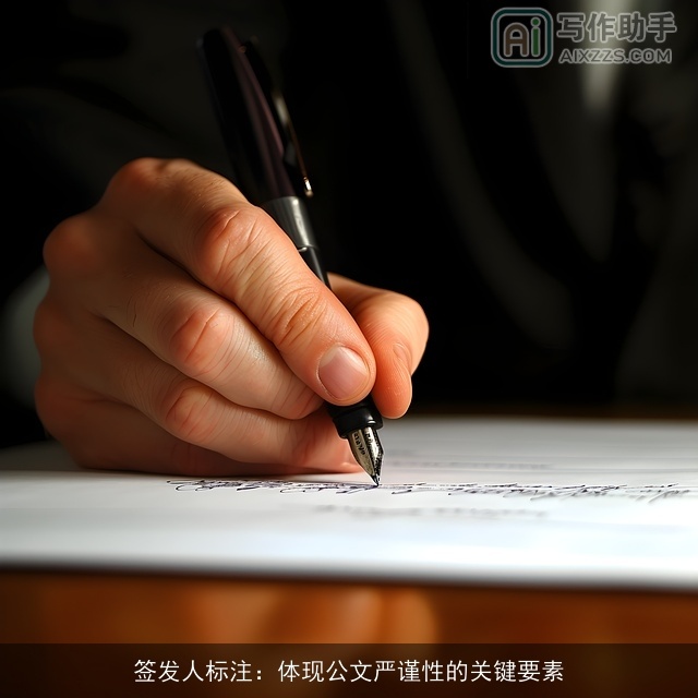 签发人标注：体现公文严谨性的关键要素