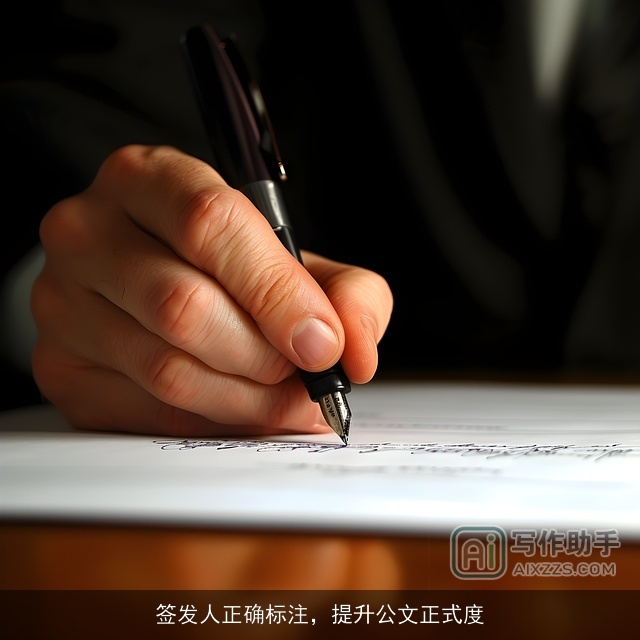 签发人正确标注，提升公文正式度