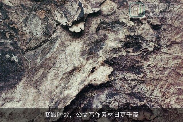 紧跟时效，公文写作素材日更千篇