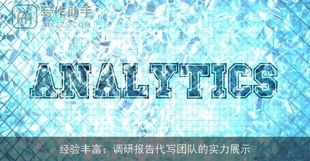经验丰富：调研报告代写团队的实力展示