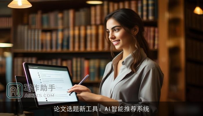 论文选题新工具：AI智能推荐系统