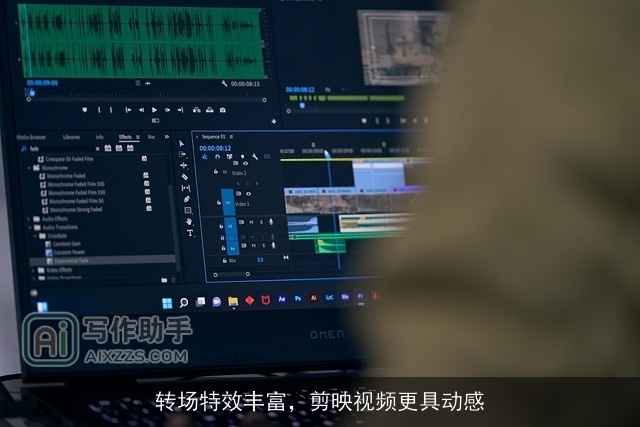 转场特效丰富，剪映视频更具动感