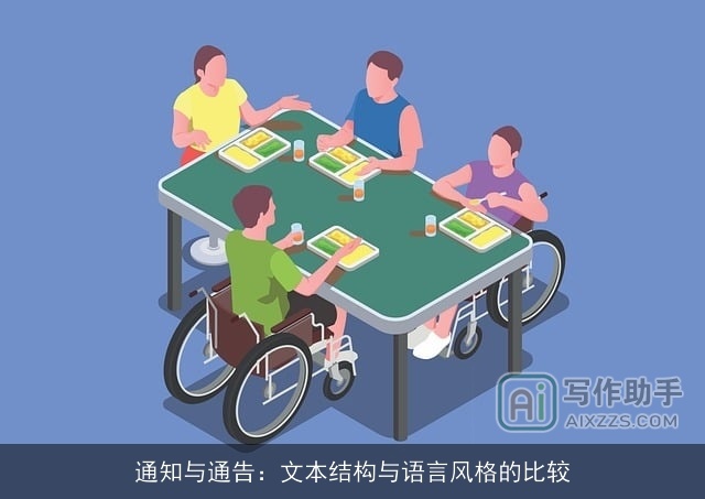 通知与通告：文本结构与语言风格的比较