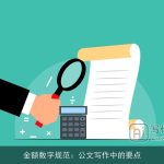 金额数字规范：公文写作中的要点