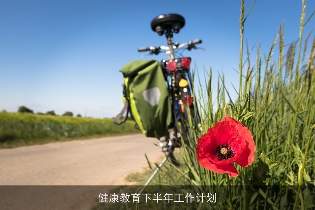 健康教育下半年工作计划