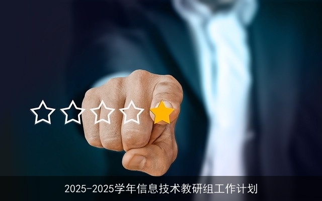 2025-2025学年信息技术教研组工作计划