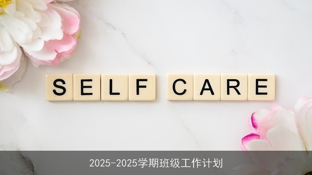 2025-2025学期班级工作计划