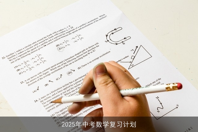 2025年中考数学复习计划