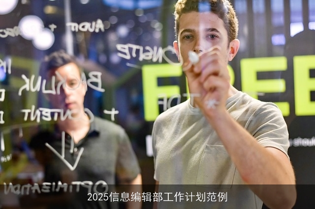 2025信息编辑部工作计划范例
