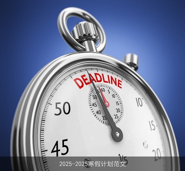 2025-2025寒假计划范文