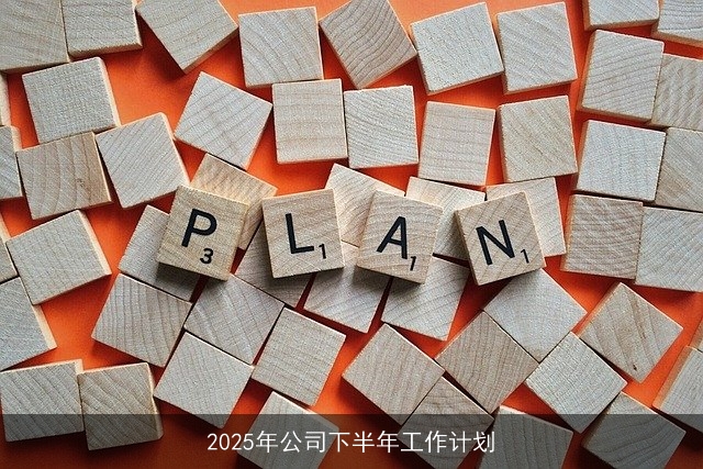 2025年公司下半年工作计划