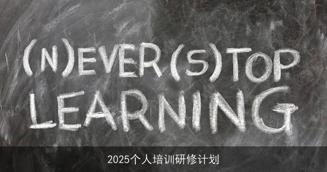 2025个人培训研修计划