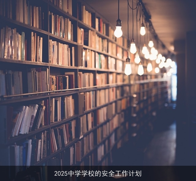 2025中学学校的安全工作计划